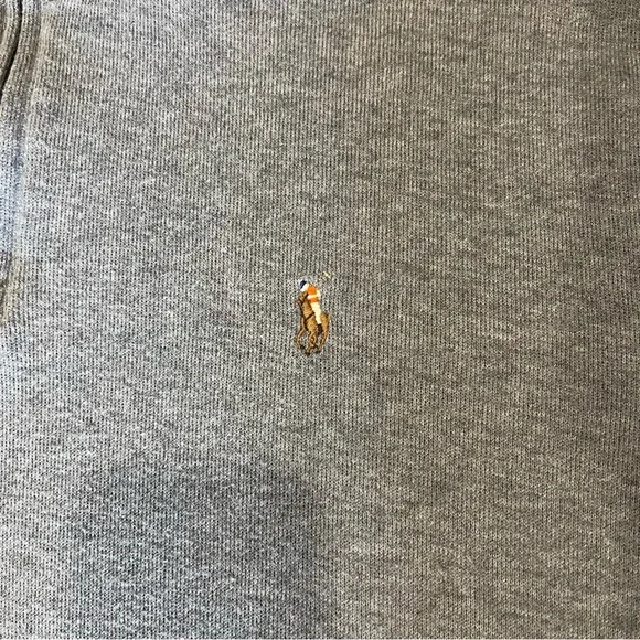Polo Ralph Lauren, Quarter Zip Pullover, Grey, Men’s Size Large - Picture 9 of 14